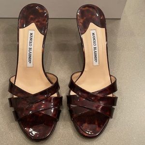 Manolo Blahnik tortoise sandals